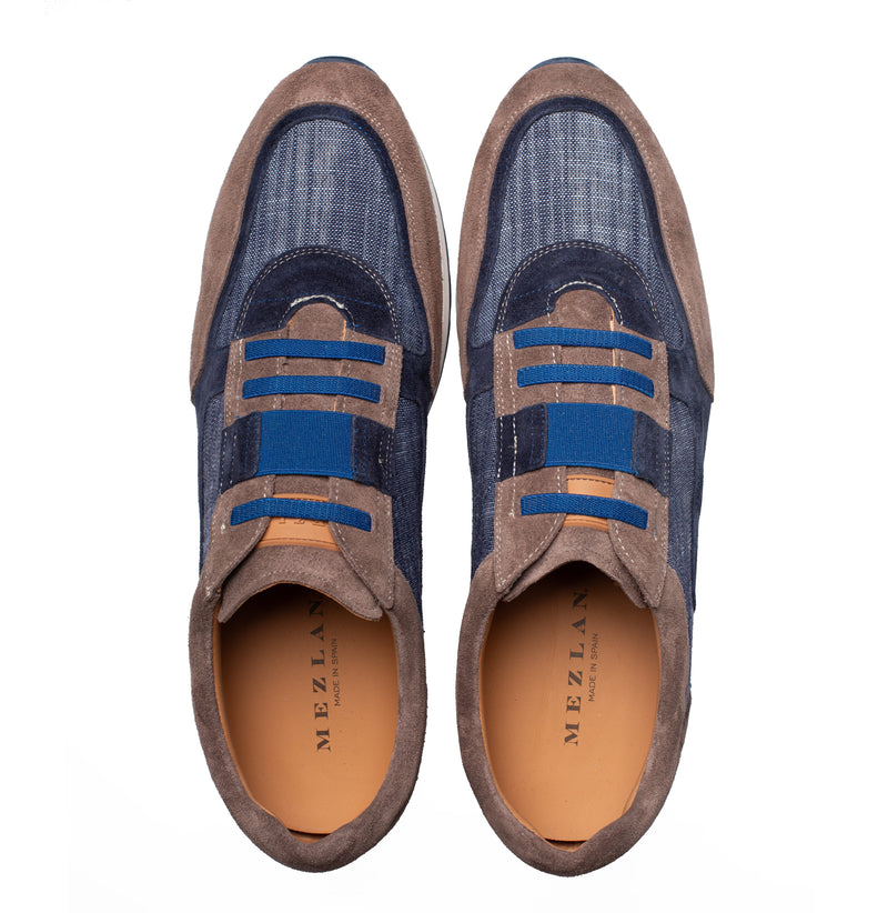 Caleta Suede/Linen Sneaker