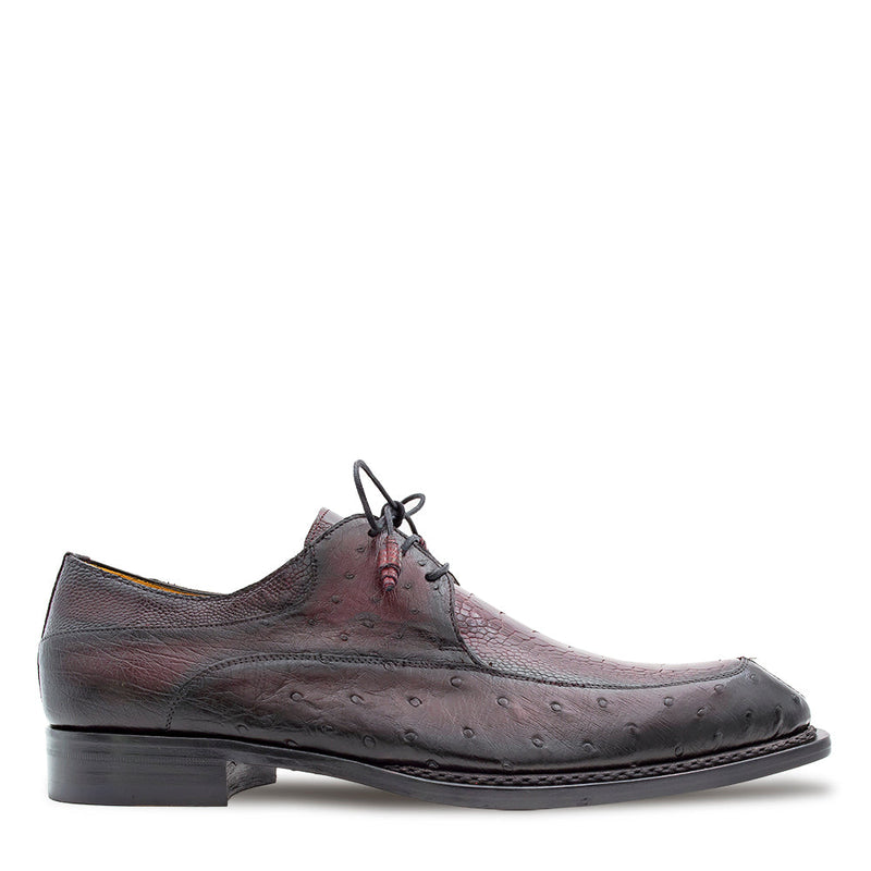 Mezlan Ostrich Split Toe Derby | Luxury Leather Dress Shoe