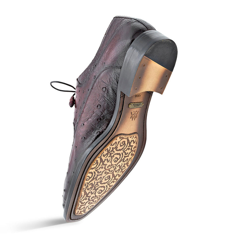 Mezlan Ostrich Split Toe Derby | Luxury Leather Dress Shoe