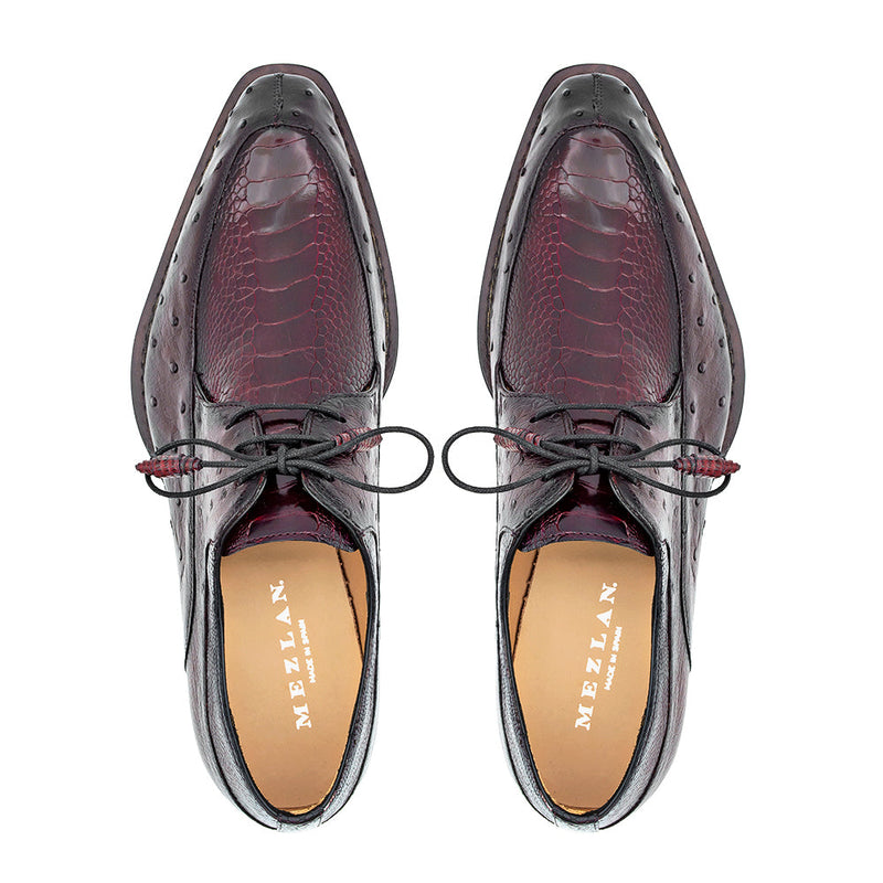 Mezlan Ostrich Split Toe Derby | Luxury Leather Dress Shoe