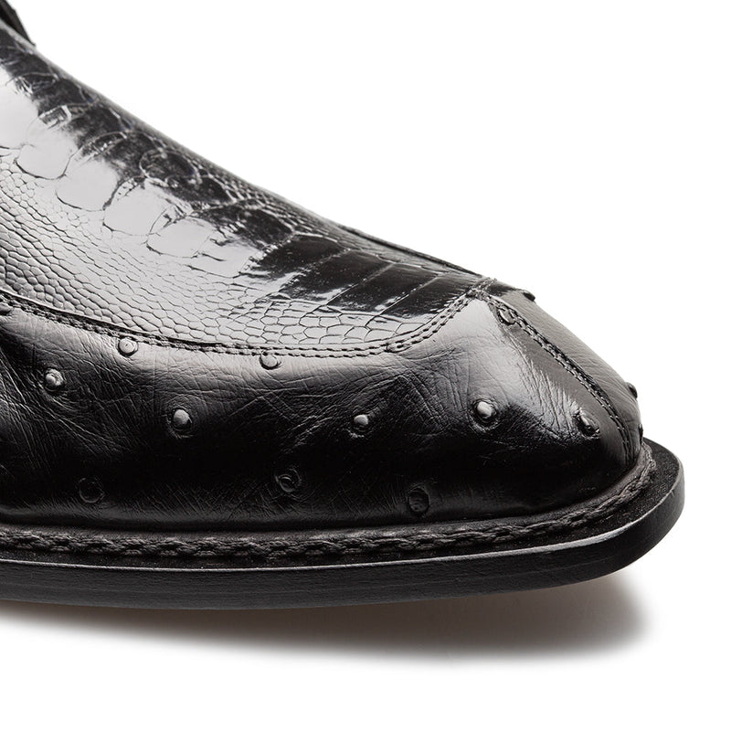 Mezlan Ostrich Split Toe Derby | Luxury Leather Dress Shoe