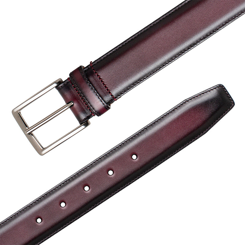 Mezlan Classic Patina Calfskin Belt