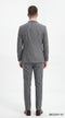 Stacy Adams Men’s Herringbone 3 Piece Hybrid Fit Suit, Formal Wedding Business Suit in Brown and Gray