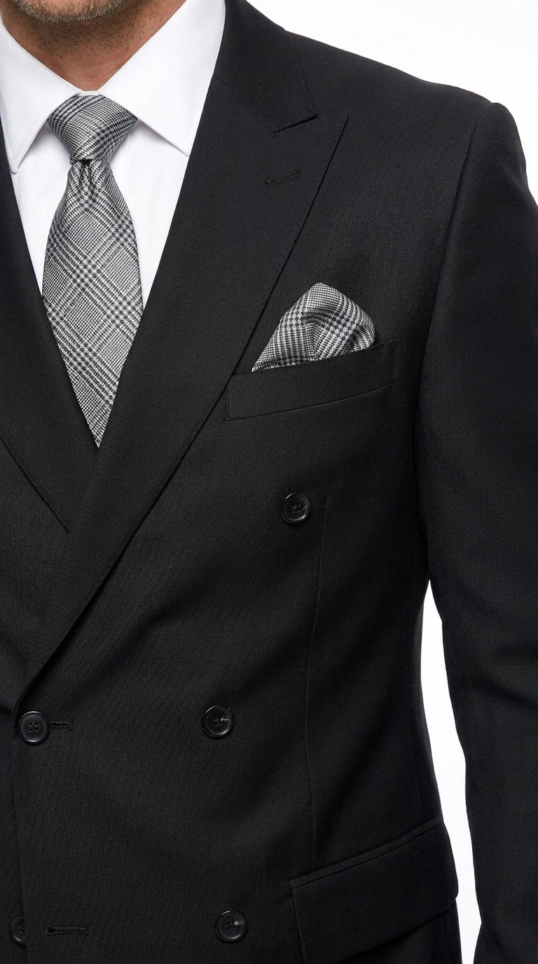 Statement Men’s 2 Piece 100% Wool Double Breasted Fashion Suit, Bold Color Formal Wedding Business Suit