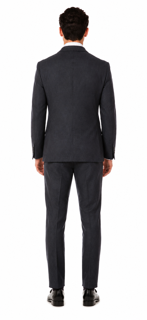 Marc Darcy Dion Teal Blue Tweed Slim Fit Wedding 3-Piece Suit Herringbone Fabric