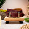 Marco Di Milano Riccardo Belt Wine Leather Shoe