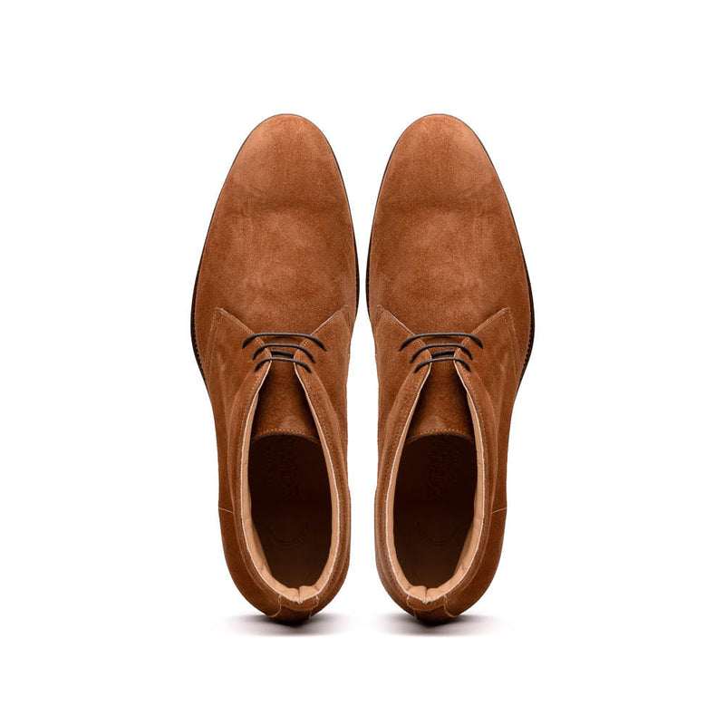 Zelli Marco Italian Suede Chukka Boots in Tobacco for Style and Comfort