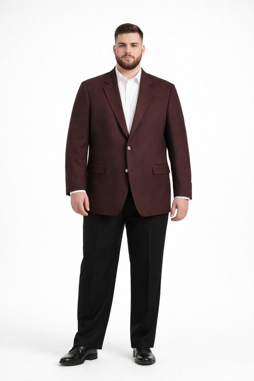 Wholesale Mens Jackets - Wholesale Blazer - Dark Burgundy ~ Maroon ~ Wine