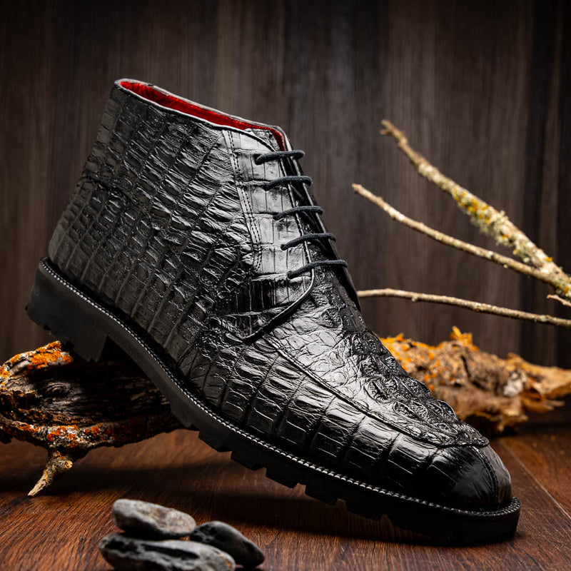 Marco Di Milano Martinelli Black Leather Dress Shoe