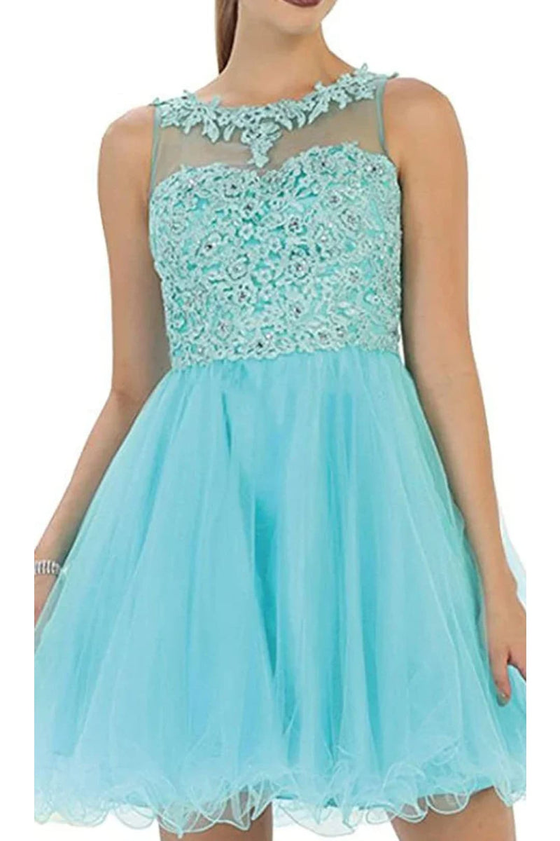 Dama Dresses for Quinceanera in Aqua Style MQ1429 Quince Outfit