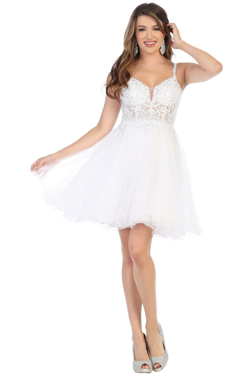 Dama Dresses for Quinceanera in White Style MQ1693 Quince Outfit