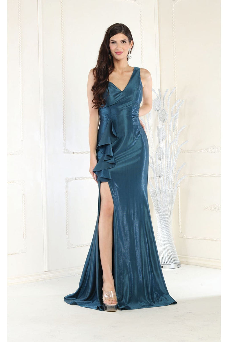 May Queen MQ1932 Ruffled Mermaid Formal Gown
