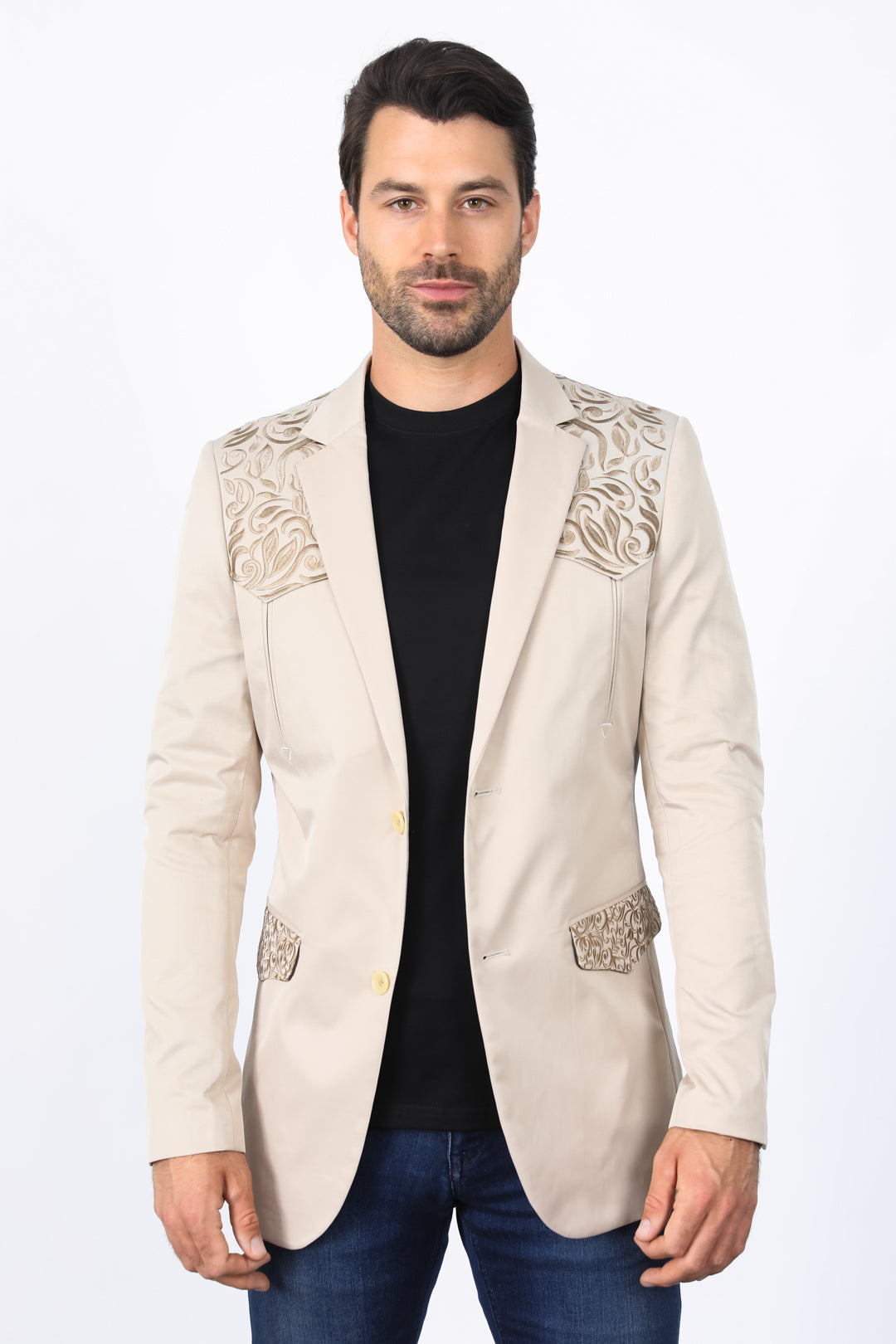 Men's Embroidery Blazer Fashion Designer Dress Jacket for Formal and Party Wear | Alberto Nardoni Men's Embroidery Blazer Fashion Designer Dress Jacket for Formal and Party Wear | Alberto Nardoni