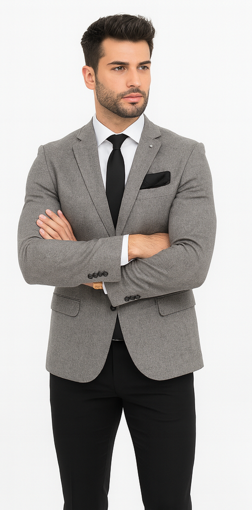Grey Groom Suit - Mens Gray Wedding Suit