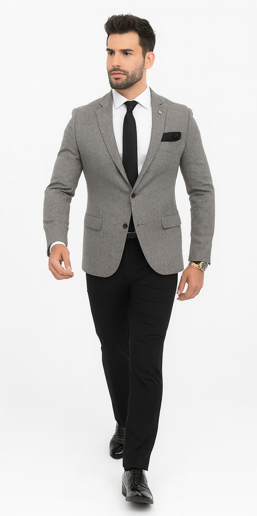 Grey Groom Suit - Mens Gray Wedding Suit