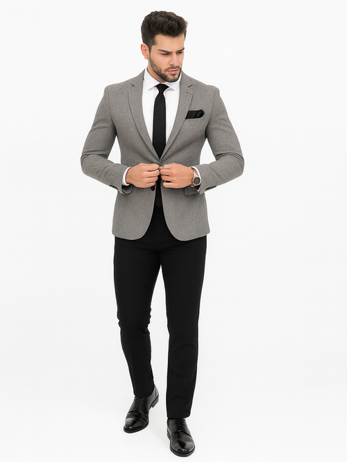 Grey Groom Suit - Mens Gray Wedding Suit