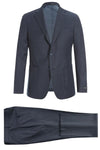Men's Pelago Charcoal Grey Wool Suit: 2-Button Slim Fit, Patch Pockets, Perfect for Travel - Elegant Mensattire