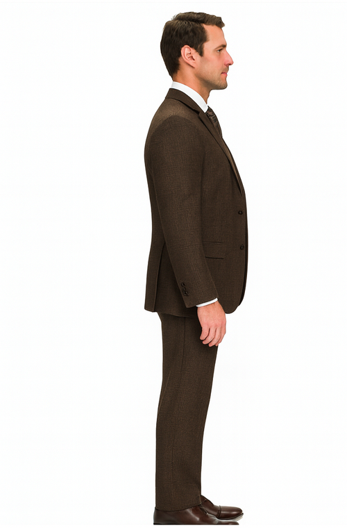 Statement Suits - Brown Wool Suits - Modern Fit Perfect for Business in 10 colors