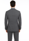 Alexander Collection - Charcoal Double Breasted 2 Piece Suit Regular Fit Tone on Tone Windowpane