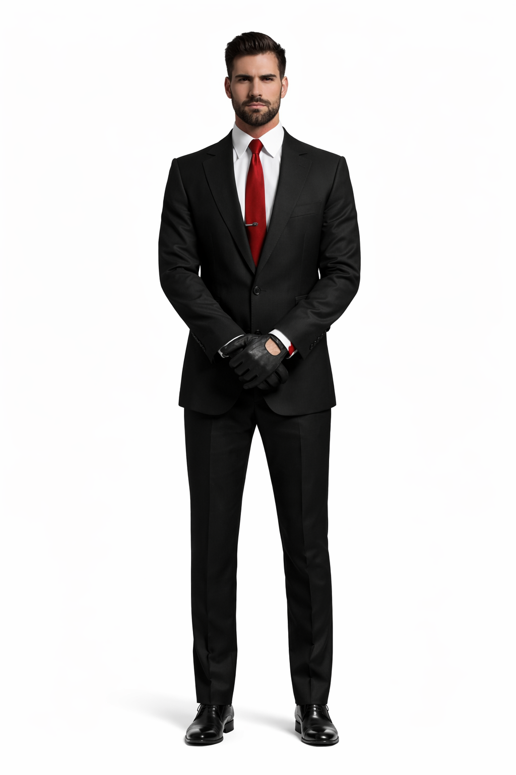 Mens Agent 47 Hitman Black Suit Costume Package Suit | Shirt | Tie