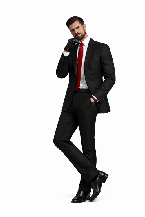 Mens Agent 47 Hitman Black Suit Costume Package Suit | Shirt | Tie