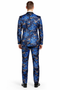 Mens Big and Tall Tuxedo -Royal Blue and Gold Tuxedo