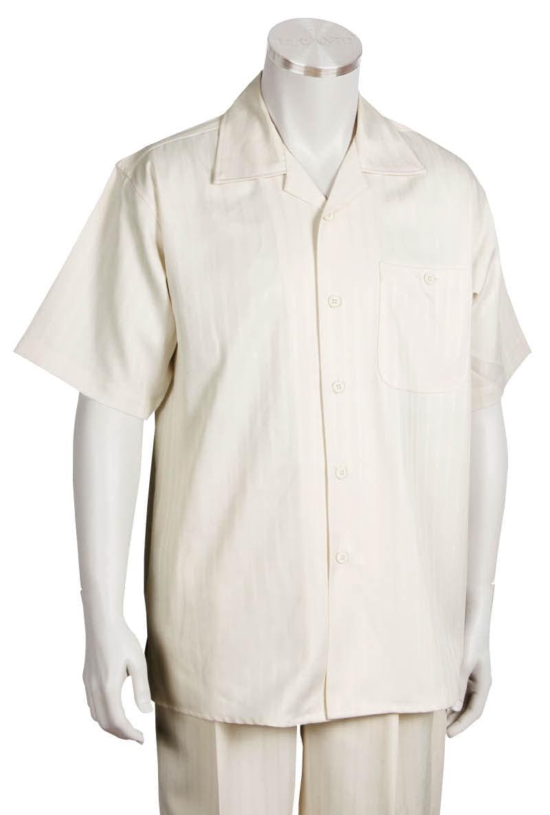 Mens Big and Tall Walking Suit - White ~ Black