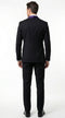 Mens Black Suit with Purple Lapel – Elegant Formal Tuxedo Style Suit for Wedding, Prom, Party and Evening Wear