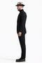 Suit And Turtleneck Combo - Turtleneck Prom Outfits - Prom Turtleneck Black Suit
