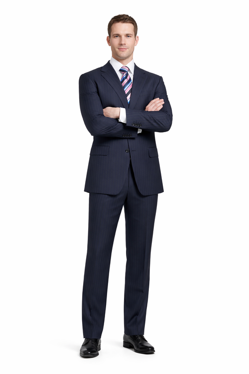 Men’s Blue Wool Suit – Classic Fit, Premium Fabric, Designer Style, All Sizes Available