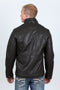 Mens Brown Platini Western Leather Jacket - Vintage Cowboy Style