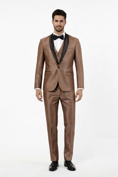 Mens Brown Wedding Suit