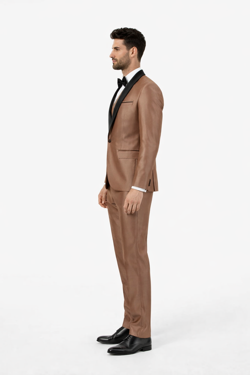Mens Brown Wedding Suit