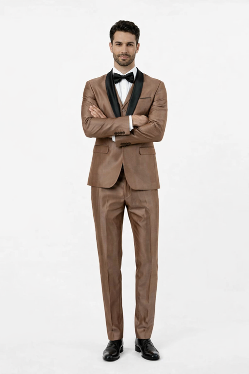 Mens Brown Wedding Suit