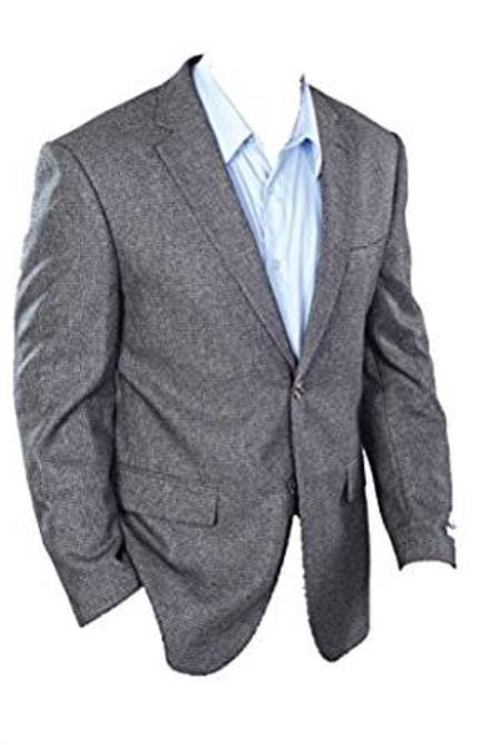 Wholesale Mens Jackets - Wholesale Blazer -Charcoal Grey Two Buttons Blazer