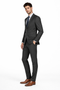 Mens Cheap Grey Suit Mens Slim Modern Suit Charcoal Grey
