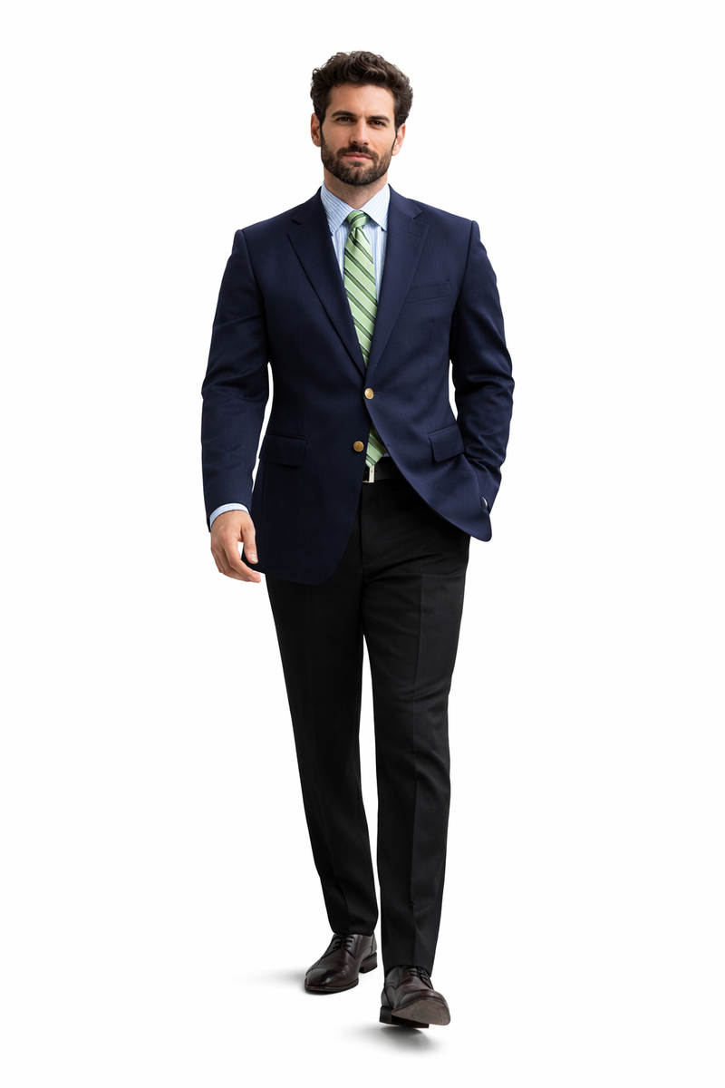 Mens Cheaped Price Suit Jackets 2 Button Big And Tall Size Blazer 56 To 80 Suit Dark Navy Cheap Priced Sport Coats - Large Sport Jacket