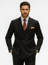 Men’s Premium Black Double Breasted Poplin Classic Suit
