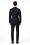 Ultra Slim Fit Double Breasted Dark Navy Suit - Narrow Leg Pants - Gucci Cut - Tapered Jacket