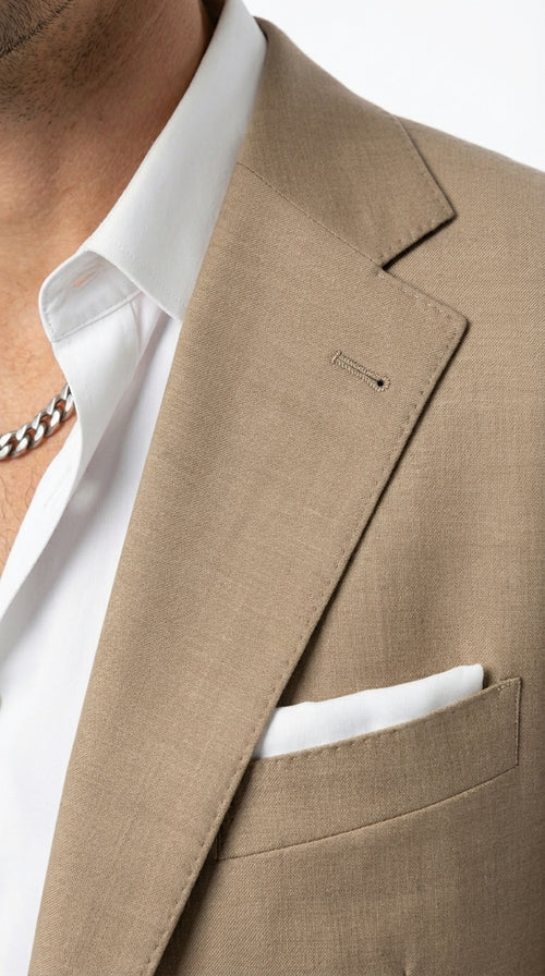 Mens Dark Tan Cowboy Western Blazer – Classic Western Style Sport Coat Casual Formal Jacket for Business Wedding Modern Fit