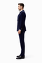Mens Double Breasted Velvet Blazer - Blue blazer