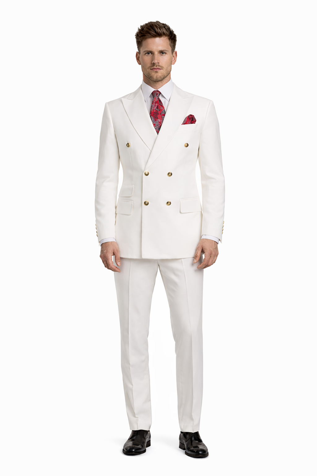 Double Breasted White Dinner Jacket