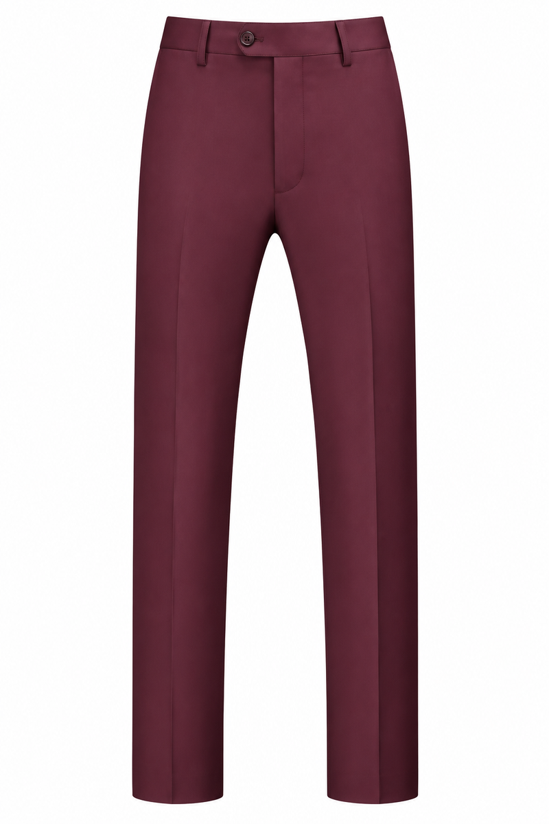 Mens Dress Pants Front Flat Fit Casual Pants