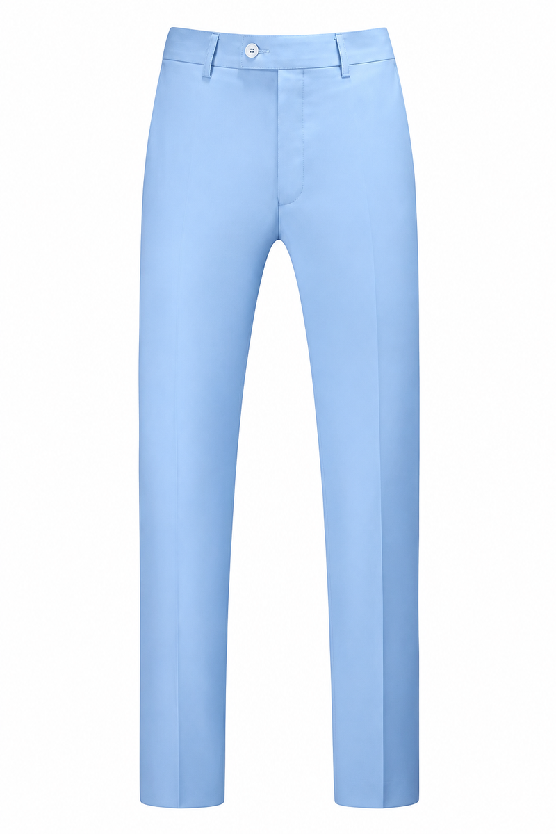 Mens Dress Pants Front Flat Fit Casual Pants