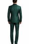 Mens Emerald Green Tuxedo with Black Satin Shawl Lapel 3 Piece Formal Suit with Vest