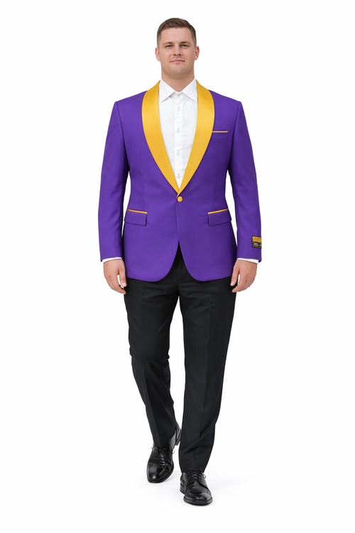 Purple And Gold Suit