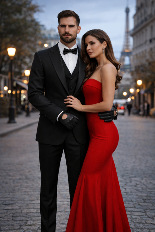 Mens Great Gatsby | Leonardo Dicaprio Vested Tuxedo in Black