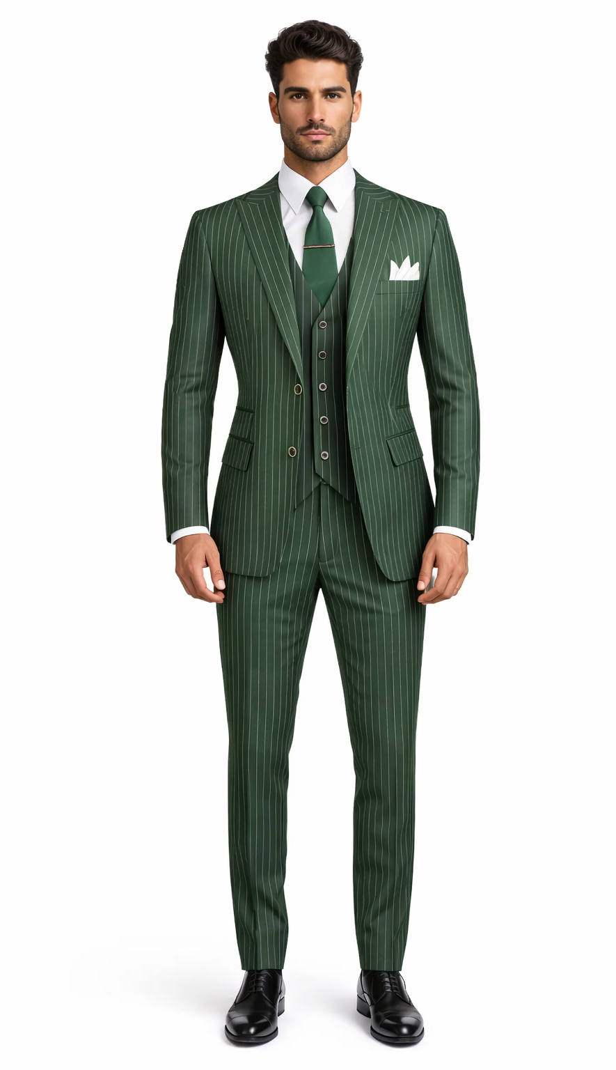 Mens Great Gatsby Outfit - 1920s Gangster Outfit Look in Hunter Green