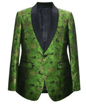 Mens Green Linen Suit - AlbertoNardoniStore