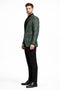Mens Green Color Paisley Pattern Blazer